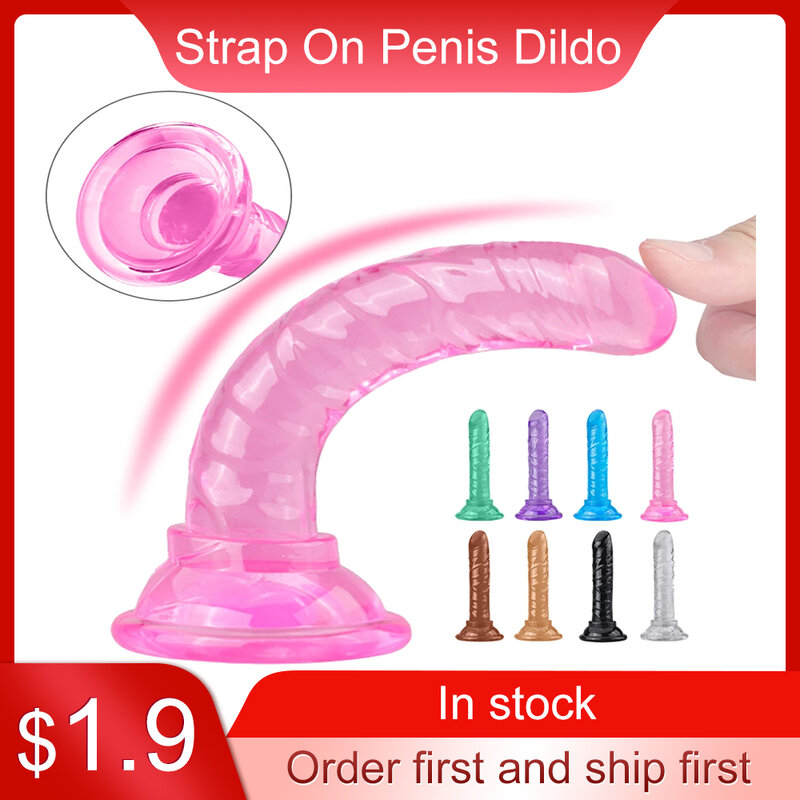 Dildo de pênis realista com ventosa, plug anal, brinquedos sexuais coloridos para homens e mulheres, pau falso, brinquedos G Spot