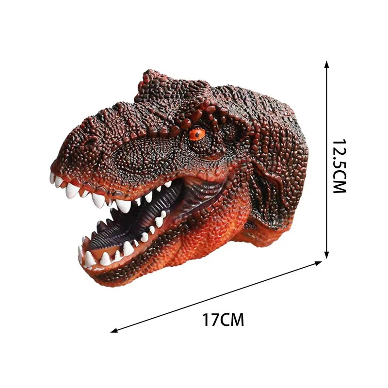 Dinossauro Mão Fantoche Role Play Toy, Brinquedo Educacional Aprendizagem, Fantoche interativo macio