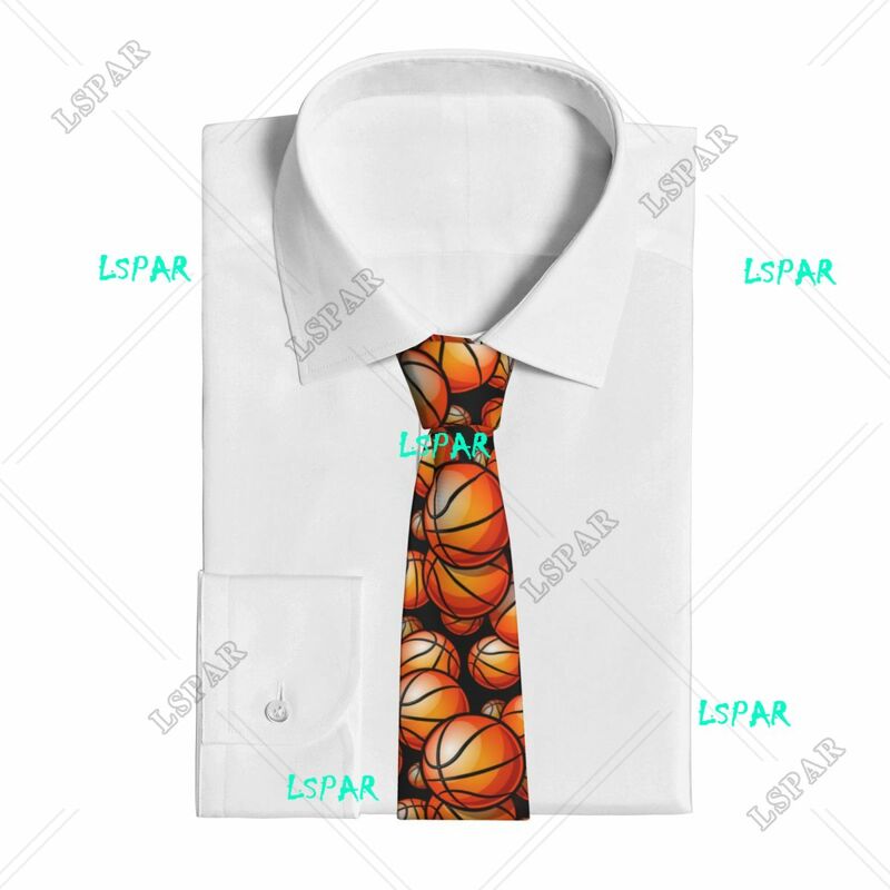 Lässige Pfeilspitze dünne Basketball ball Muster Krawatte schlanke Krawatte für Männer Mann Accessoires Einfachheit für Party formelle Krawatte