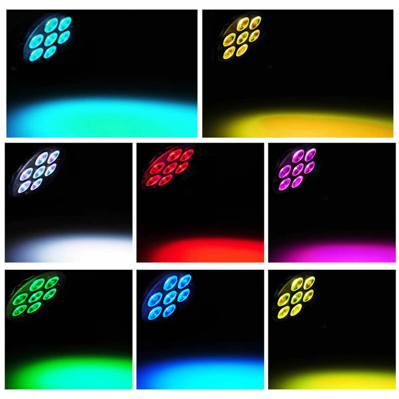 XPCLEOYZ-Mini LED 7x12WRGBW, Éclairage à Tête Mobile pour DJ Disco, Boule 14 Canaux, Livraison Gratuite