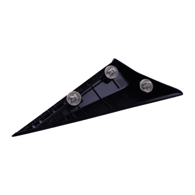 Черное пластиковое левое боковое зеркало, крыло, угол, треугольная отделка, молдинговая крышка, подходит для Hyundai Elantra 2014 2015 2016 86180-3X500