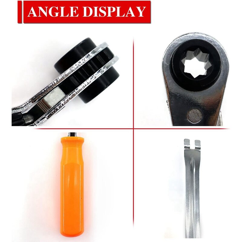 자동 슬랙 조절기 릴리스 도구 및 렌치, 에어 브레이크 시스템 조정용 스퀘어 래칫 렌치, 2 피스