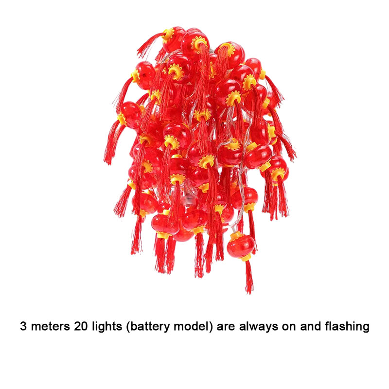 Lanterne lunari del nuovo anno di artigianato squisito di plastica per la lampada decorativa della decorazione domestica facile