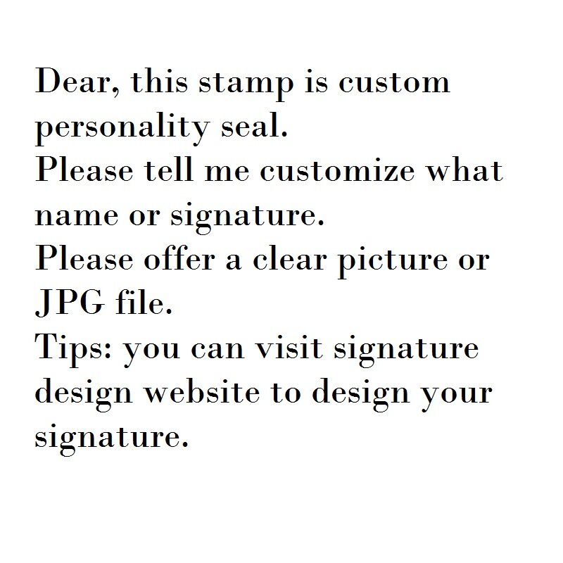Personal Name Stamp Handwritten Signature Seal Engraving Customized Seal Private Seal Automatic Press Type Office Stamp