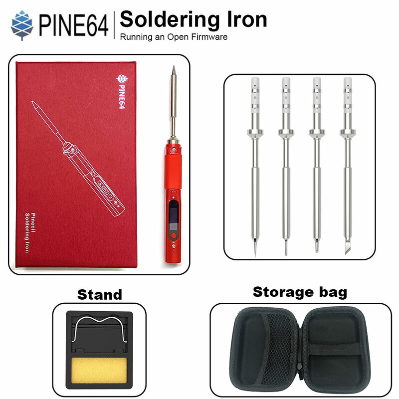 Pine64 bb2 pinecil ferro de solda interface usb portátil mini para diy e equipamentos manutenção e reparação soldagem