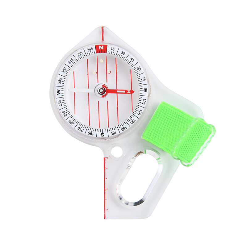 1pc Portable Compass Map Scale Compass Outdoor Professional Thumb Compass Competition Orienteering Compass