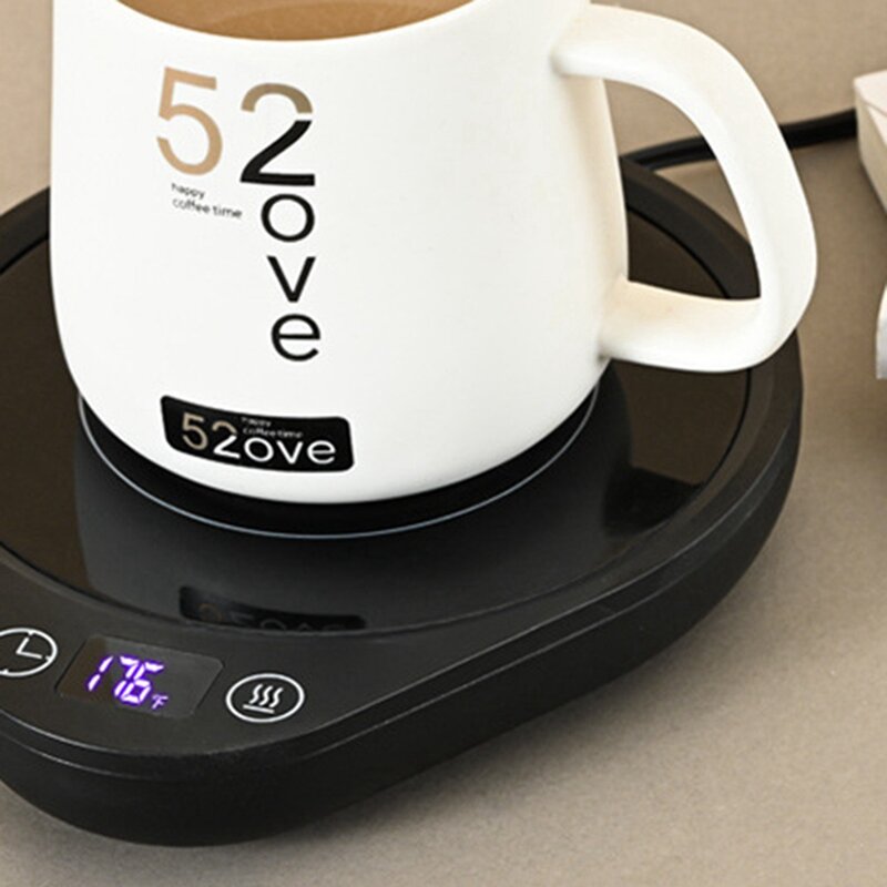 อัปเกรดเครื่องอุ่นกาแฟและที่อุ่นกาแฟสำหรับโต๊ะทำงานที่มีการตั้งค่าอุณหภูมิ3ระดับปลั๊ก EU