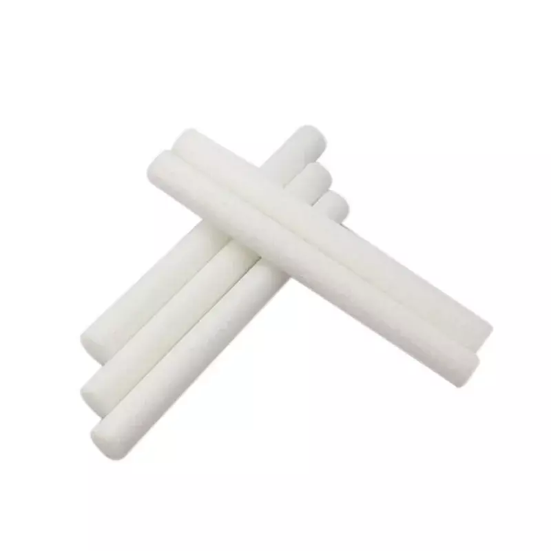 Cotton Sponge Stick for Humidificador, Difusor, Névoa, Filtro, USB, 8mm x 8cm, 10pcs por pacote