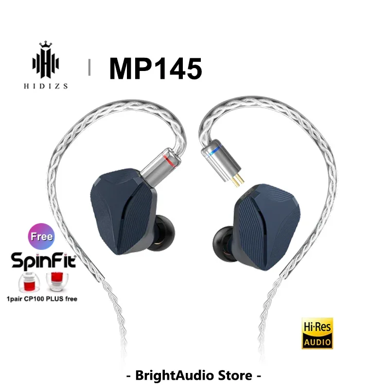 Hidizs MP145 Planar magnetis ultra-besar, monitor dalam telinga HiFi resolusi tinggi, earbud musik Audio resolusi tinggi langsung
