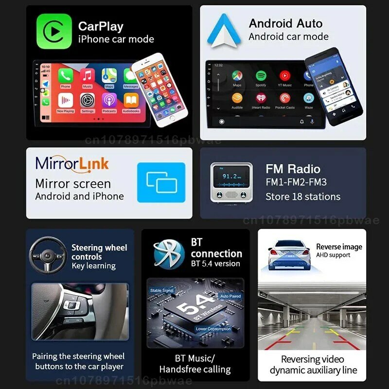 Radio samochodowe Android 14 dla Jeep Wrangler 3 JK 2010 - 2018 multimedialne Stereo odtwarzacz wideo nawigacja GPS WIFI bezprzewodowy Carplay Auto