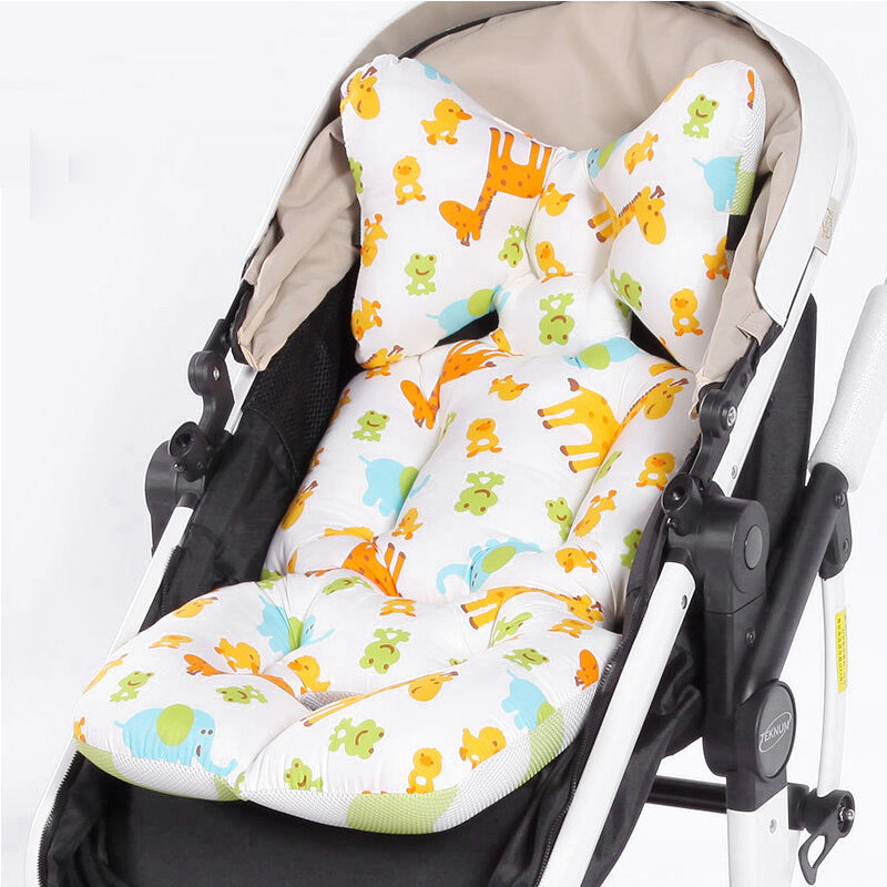 Poduszka do wózka dla dziecka pokrycie siedzenia dla fotelik samochodowy dla dzieci bawełna poduszka na siedzenie pieluszki dla niemowląt Pad mata wykładzinowa materac akcesoria do wózka dziecinnego