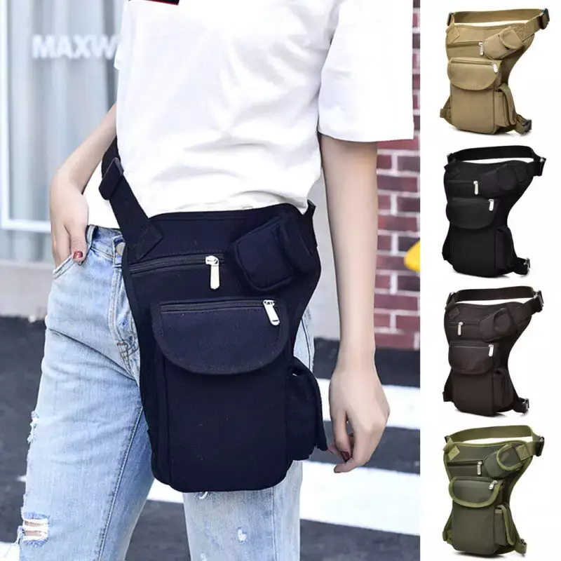 Tactical Military Shoulder Waist Fanny Pack Pouch Bum Bag Camping Hiking Outdoor Tactical Multifunctional Leg Bag