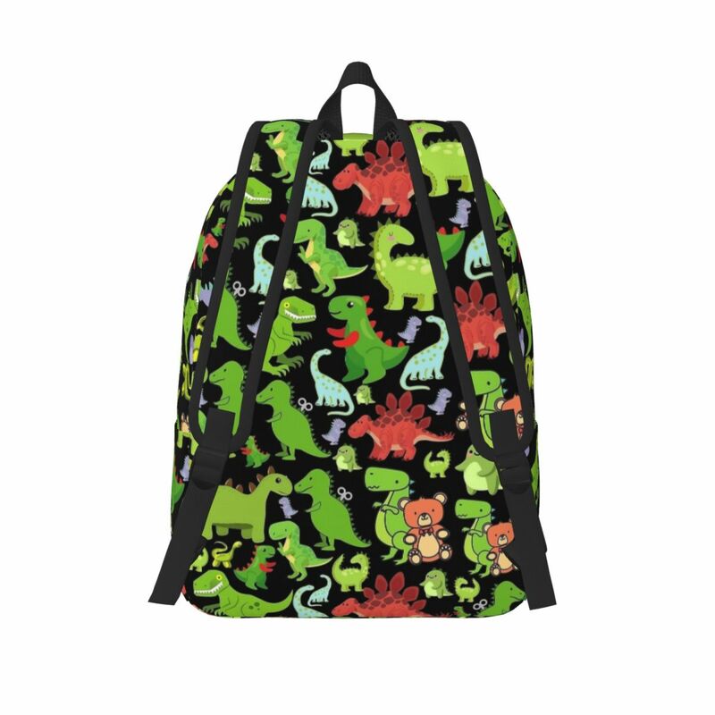 الخيال ريكس ديناصور نمط قماش Daypack للرجال والنساء ، حقيبة الكتب المدرسية ، هدية الكلية المتوسطة ، الطالب