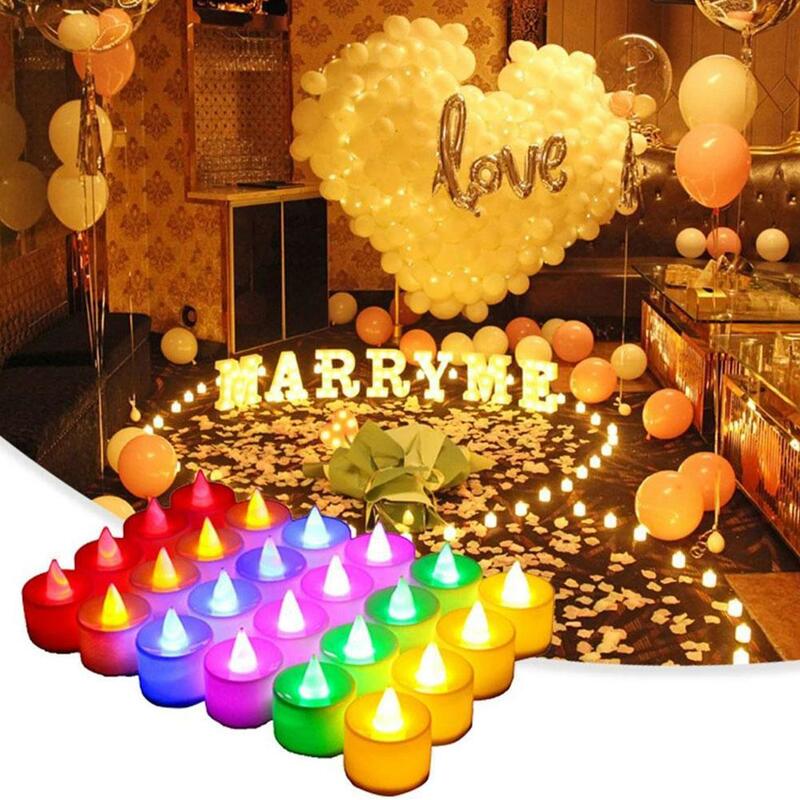 LED 전자 촛불 조명, 결혼식 생일 콘서트, 파라핀 시뮬레이션 파티, 홈 조명, A3N4, 1 개