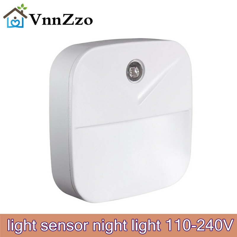 Wireless Light control Sensor LED Night Light EU Plug Dusk-to-Dawn Night Lights For Baby Kids Bedside Bedroom Corridor Lamp