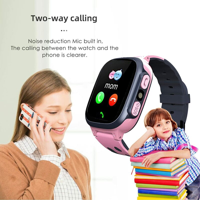 Inteligentny zegarek dla dzieci wodoodporny Smartwatch dla dzieci chłopcy dziewczęta z alarmem kamera z ekranem dotykowym SOS Call monitor lokalizacji karta Sim