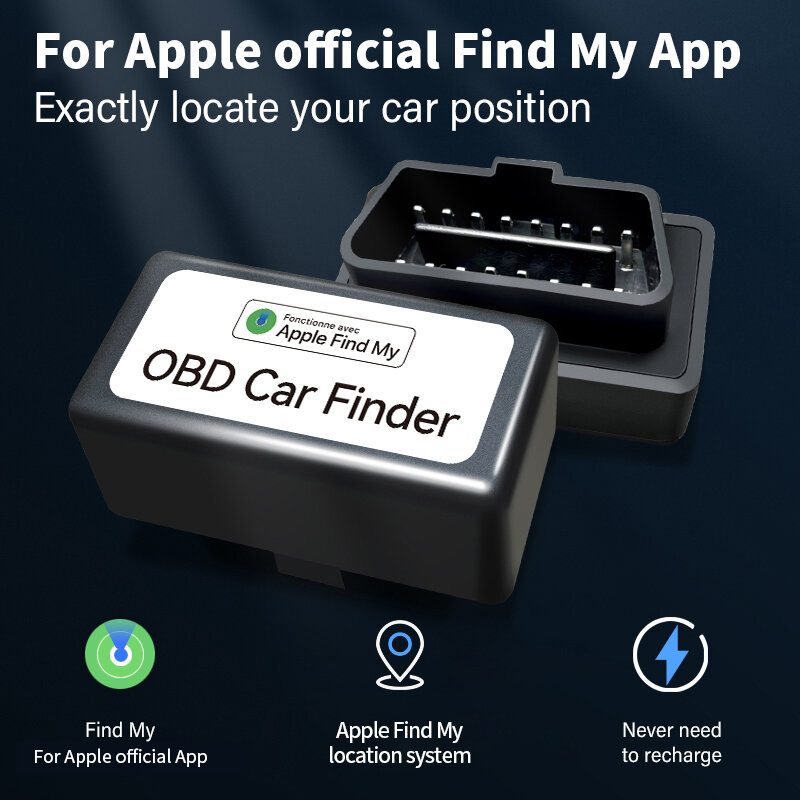 Rastreador Gps para coche OBD, localizador GPS, Find My Apple App oficial, Mini OBD, Monitor de voz