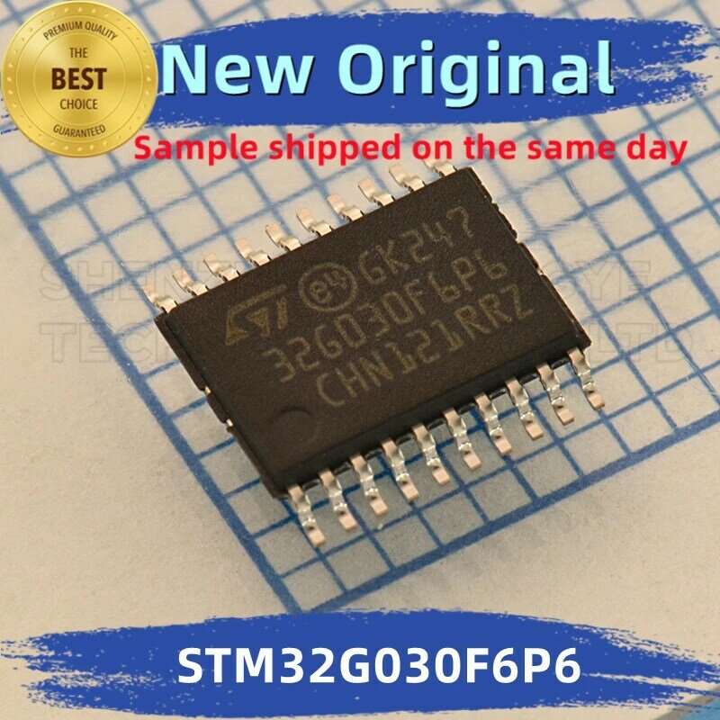 STM32G030F6P6 STM32G030F Chip integrado, 100% Novo e Original, ST MCU correspondente à BOM, 10 peças por lote