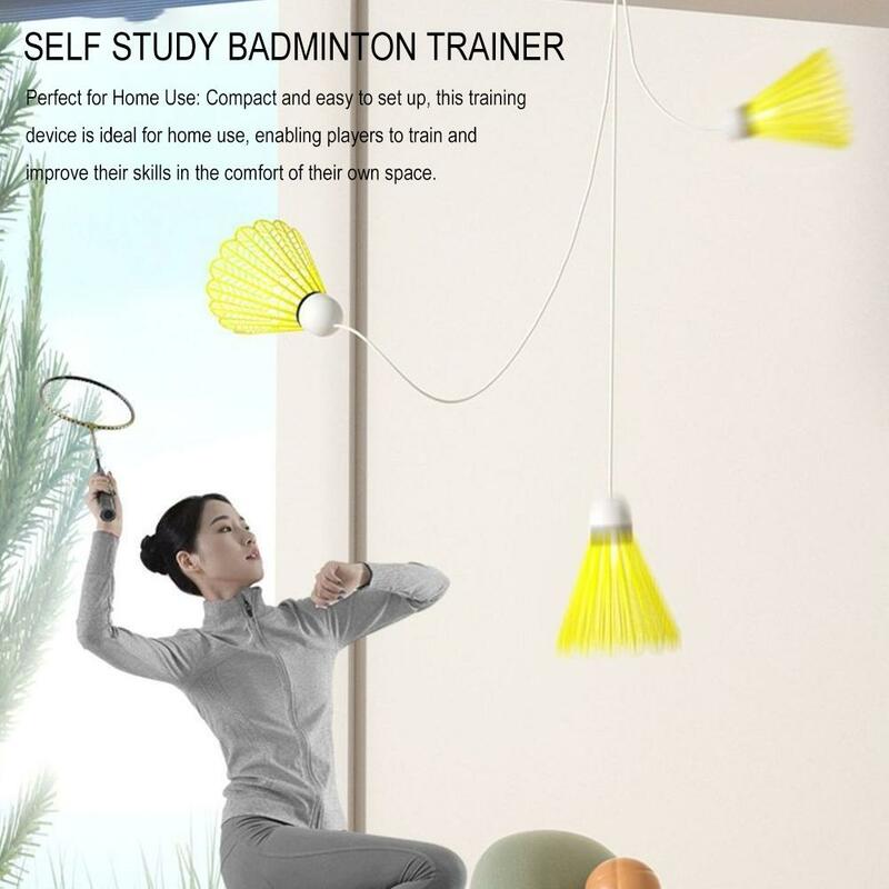 Profissional Self Study Badminton Trainer, Stretch, Rebound Training Tool, Single Acompanhando Exercício Prática, 1 Set