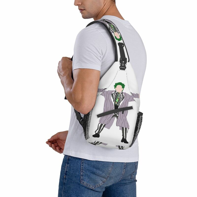Mochilas Alex Brightman para homens e mulheres, bolsas de estilingue no peito, mochila de ombro crossbody, mochila esportiva ao ar livre, como Beetlejuice