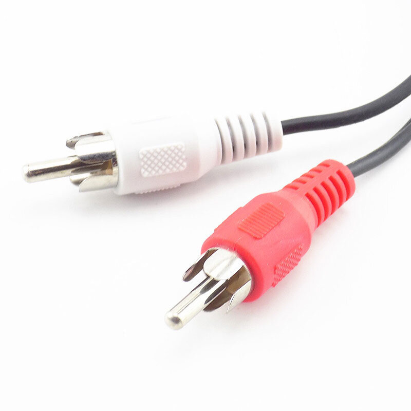 3.5mm RCA Female Connector Jack Stereo Cable Y Plug To 2 RCA Male Adapter 3.5 Audio Aux Socket Connector To Headphone Music Wire