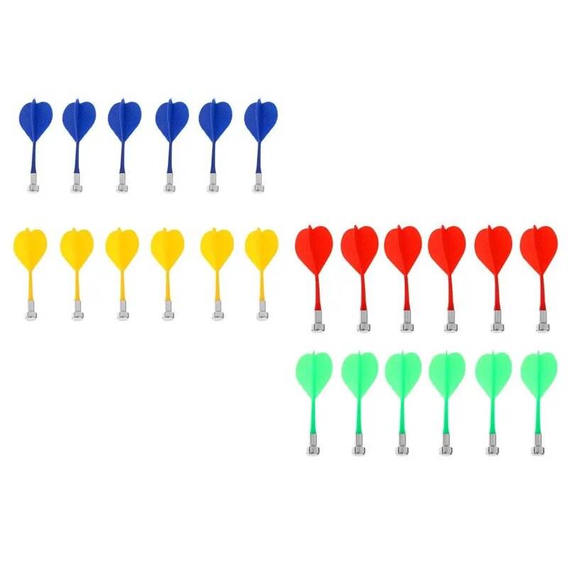 Fléchettes magnétiques de remplacement pour jeu d'intérieur, 2 couleurs mélangées, 12 pièces/ensemble