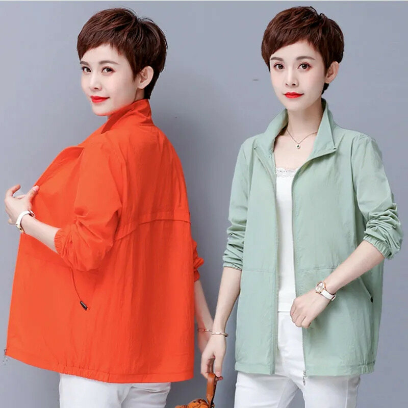 2024 nuove donne protezione solare abbigliamento estate sciolto versione coreana cappotto sottile resistente ai raggi UV e traspirante giacca Casual femminile