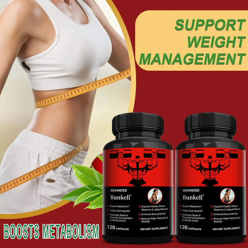 Capsule brucia grassi per uomini e donne-integratore termogenico, Booster del metabolismo e soppressore dell'appetito per un corpo magro sano