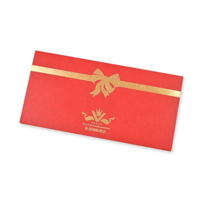 Carteira do envelope do dinheiro da folha do carimbo do ouro, Carteira especial do dinheiro do papel, Logotipo personalizado