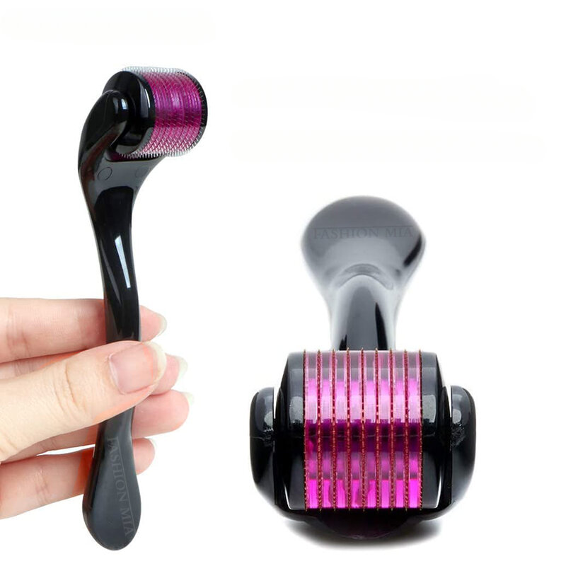 Titânio Microneedle Roller para cuidados com a pele facial, Barba Derma Roller, Crescimento do cabelo, Corpo, Micro agulha, Tratamento, 540, 0.25mm