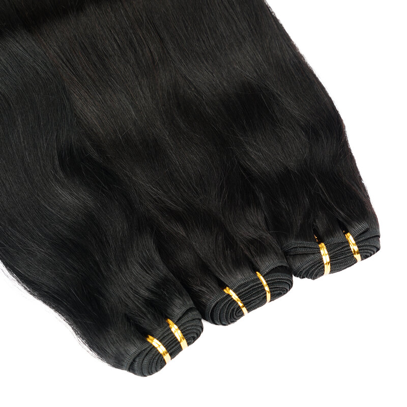 Veravicky rambut manusia lurus bundel tenun rambut manusia Remy Brasil menjahit dalam ekstensi pakan 14 "-26" 100g/set rambut alami