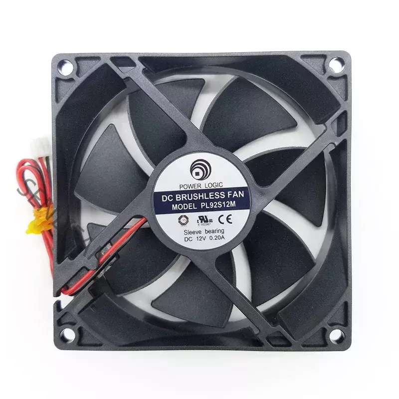 NEW Cooler For POWER PL92S12M DC12V 9CM 9025 90*90*25MM 2 Lines 0.20A Heat Sink Cooling Fan
