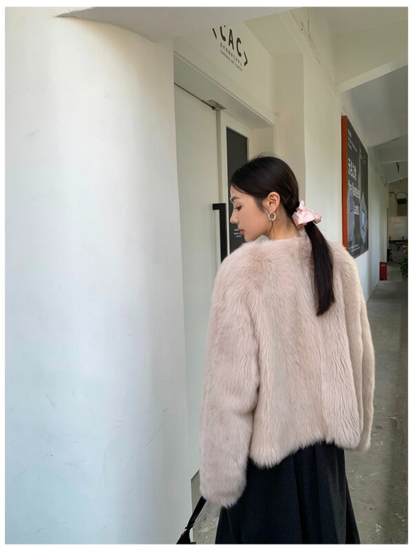 Real Lamb Fur Coat Women Luxury Natural Sheepskin Leather Jacket Female Clothing Winter Fashion Shearling Jackets Chaqueta Mujer