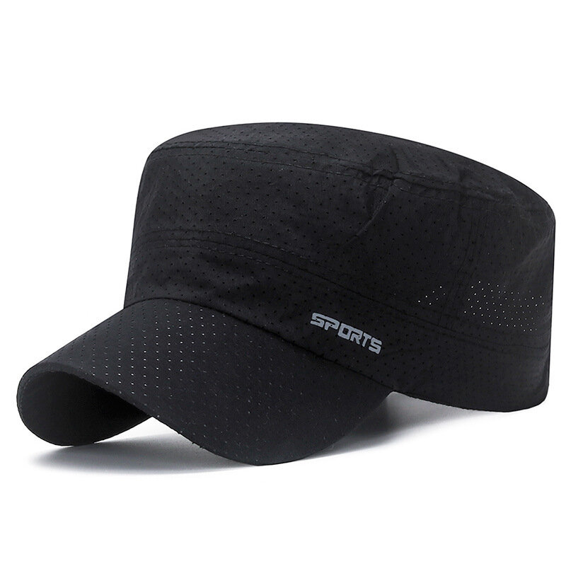 Cappello da sole con stampa di lettere in tinta unita cappello piatto con protezione solare traspirante regolabile per donna uomo sport estivi escursionismo cappello da papà