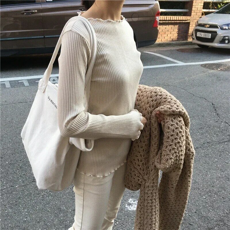 TLBQ01 Женская Холщовая Сумка-тоут, модная Корейская Студенческая хлопковая ткань для покупок 2023, Повседневная Большая женская сумка через плечо
