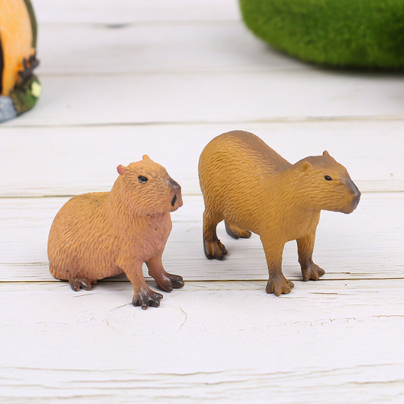 Новая модель Милых Мини-фигурок диких животных фигурки капибара экшн-фигурки детская коллекционная игрушка подарок