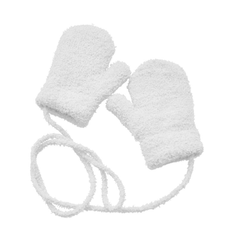 아늑한 어린이 겨울 장갑 두꺼워진 전체 손가락 벙어리 장갑 따뜻한 목 걸이 디자인