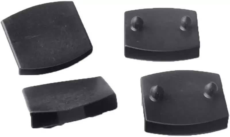 12 pezzi di ricambio quadrato in plastica nera divano letto a doghe center End Caps Holder manicotto interno in gomma per letto in legno Bunks parti del telaio