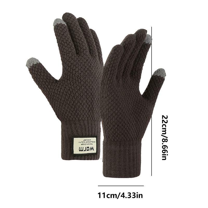 Ciepłe rękawice biegowe termiczne rękawiczki wiatroszczelne sportowe zimowe rękawice rowerowe do jazdy na nartach
