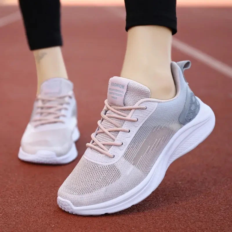 Comemore Walking Shoes Lightweight Breathable Mesh Running Shoe Sneakers Women Platform 2024 Spring Summer Women's Casual Sports