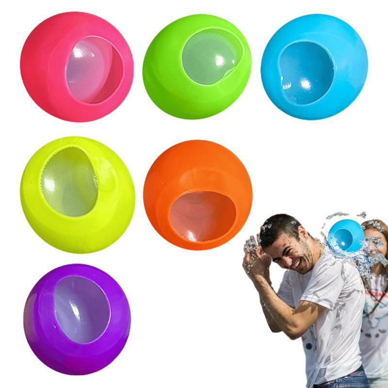 Balões de água reutilizáveis auto-reutilizáveis bola de selagem colorida, brinquedos de piscina para crianças e adultos, atividades ao ar livre