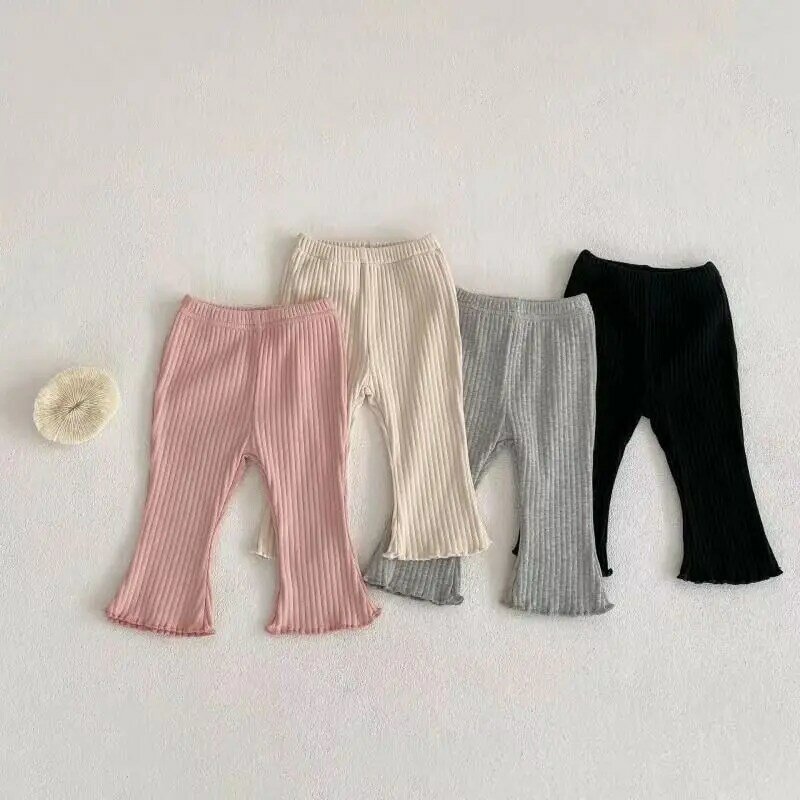 Nuovi pantaloni per bambini pantaloni Slim estivi pantaloni elasticizzati per neonato Toddler Boys Girl Clothes abbigliamento per neonati in tinta unita per bambini