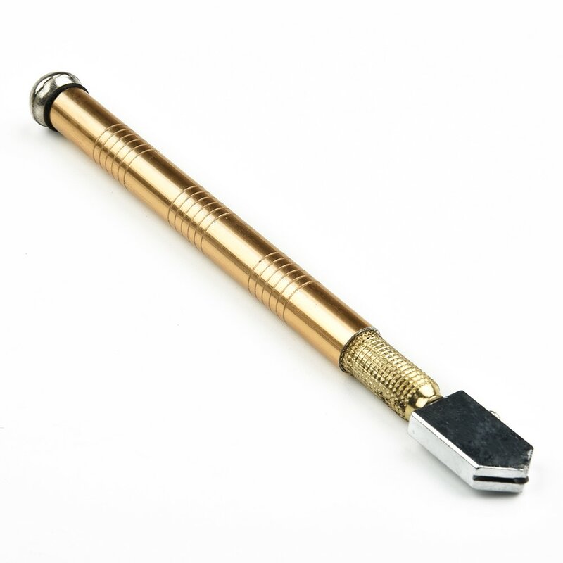 Алмазная головка для резки стекла, стальное лезвие, инструмент для резки, масляный инструмент, противоскользящая металлическая ручка 175 мм для ручной резки