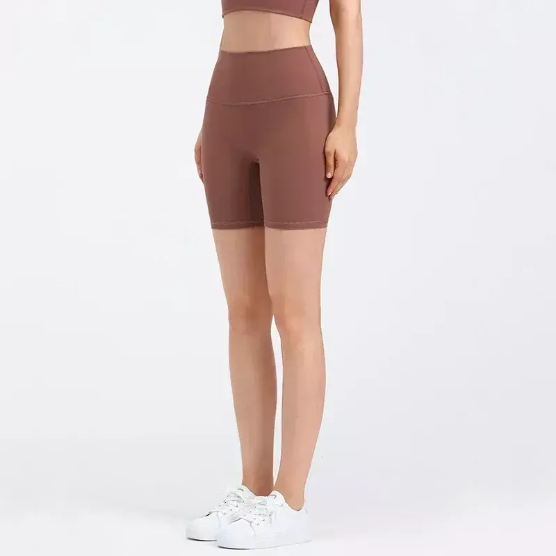 Align-Breathable High Waist Sports Calças Curtas para Mulheres, Quick Dry, Running Fitness, Lulu Yoga Pants, Shorts de Ciclismo, 6"