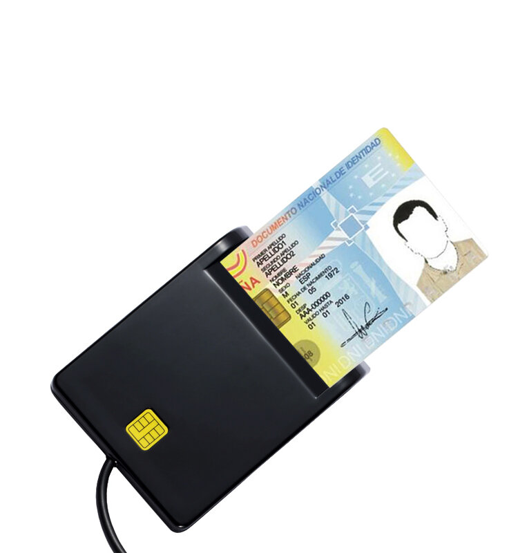 Zoweetek 12026-1 USB ID pembaca kartu pintar PC/SC USB-CCID EMV ISO7816 untuk DNIE DNI Chip ID kartu pintar
