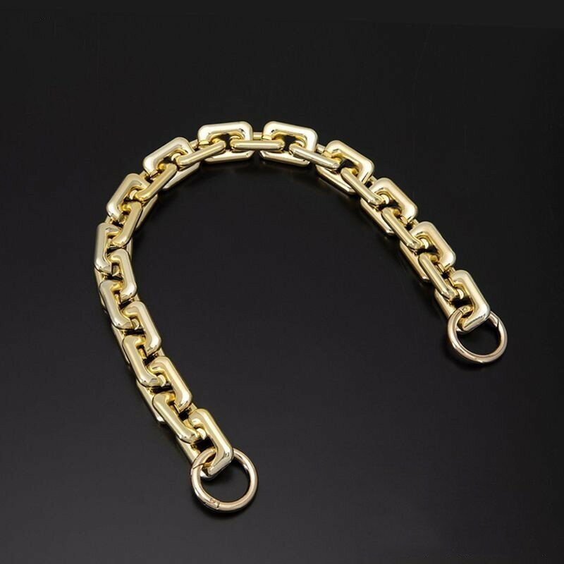 Correa de cadena de acrílico para bolso, manijas de mano, cadena de repuesto para bolso de hombro, plata y oro, 40cm, 60cm