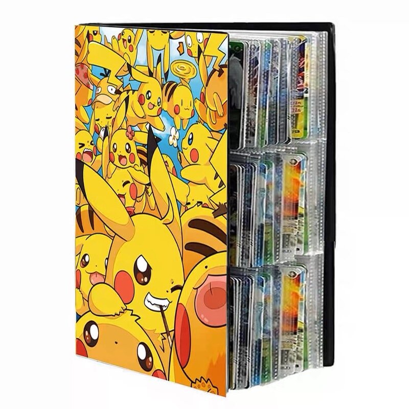 Pokemon Album Lớn Bản Đồ Năm 432 Bộ 9 Túi Lưu Trữ Thẻ Sách Notebook Grande Lớn Nạp Sáng Bóng Chơi Trò Chơi Chất Kết Dính Trẻ Em quà Tặng