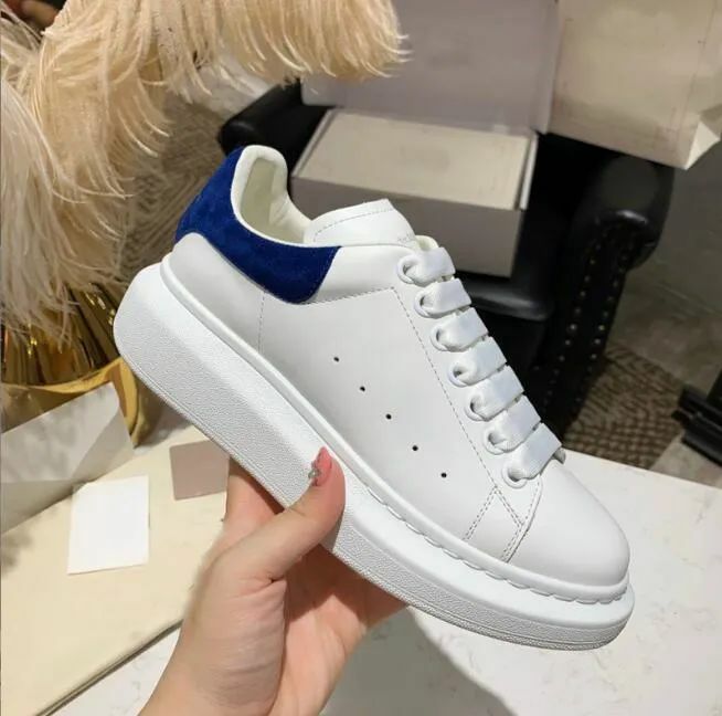 Luxury Designers Sneakers Casual Shoes Thick Soled White Black Real Leather Velvet Suede Womens Mens Espadrilles High Quality