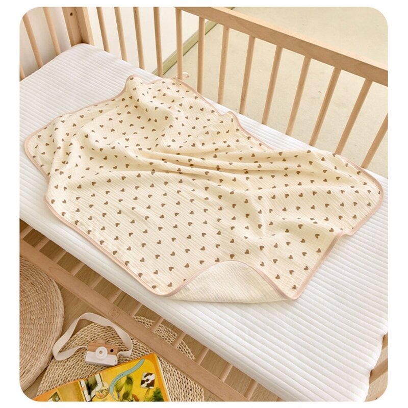 Baby Blanket 4Layer Cotton Bath Towel for Newborn Breathable Wrap Blanket Quilt High Absorbent Shower Blanket 25x35’’