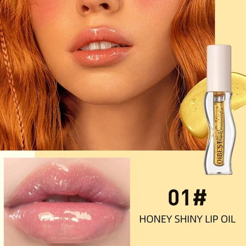 Anti-Droge Honing Glanzende Lip Olie Gemakkelijk Te Dragen Cosmetica Hydraterende Lippenbalsem Water Gloss Hydraterende Lippenstift Vrouwen
